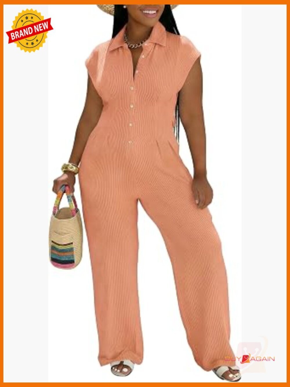 Sexy Button Up One Piece Jumpsuit Wide Leg Pants Rompers Casual Club Outfits